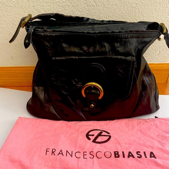 Francesco Biasia Vintage Leather Shoulder Bag - Picture 1 of 3